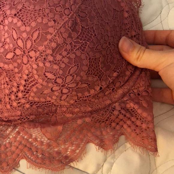 PINK lace halter bra - Picture 6 of 7